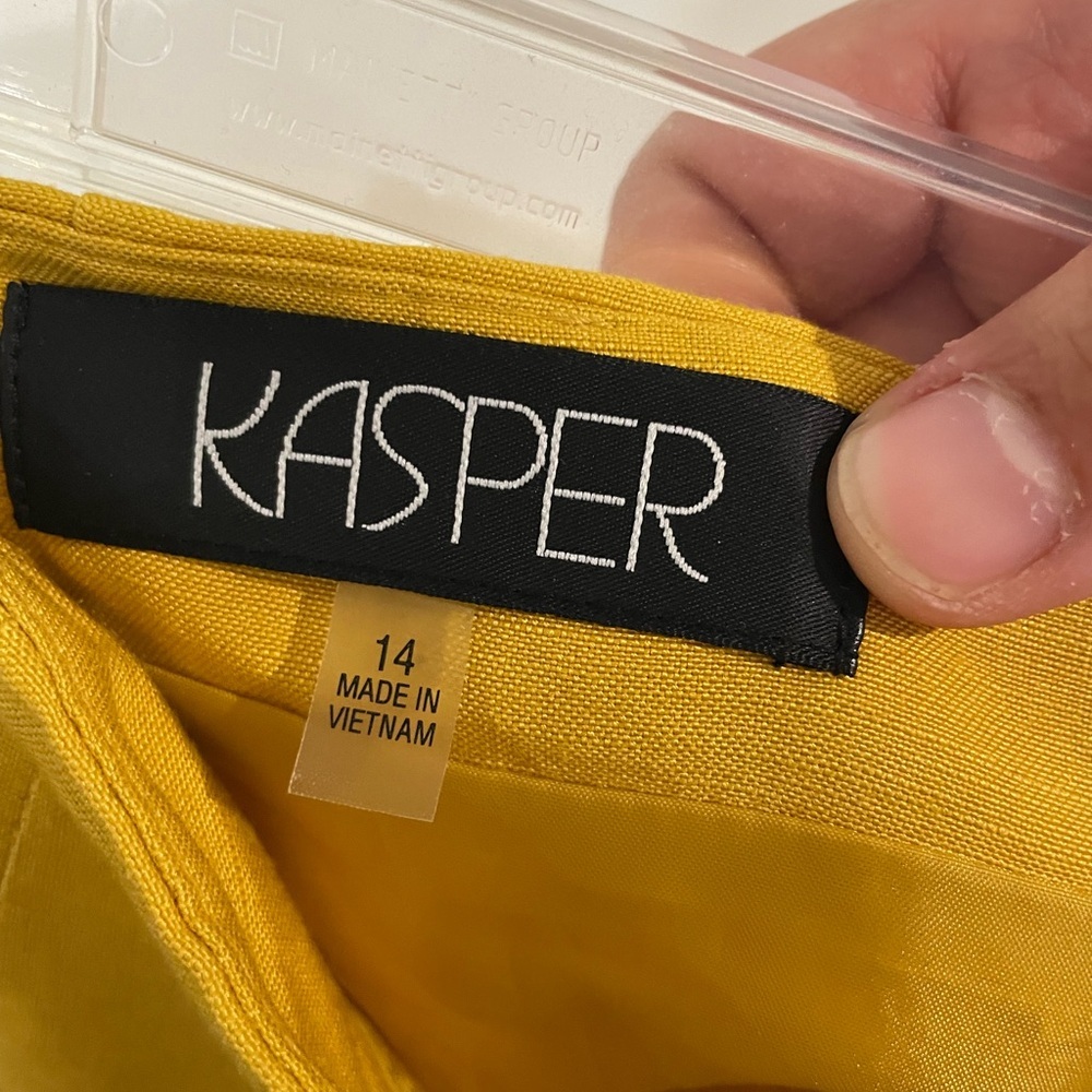 Kasper Mustard Pencil Skirt - Picture 4 of 5